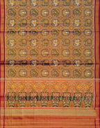 Multicolor Patola Handloom Pure Tissue Silk Saree - Luxurion World