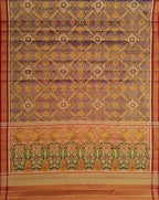 Purple Patola Handloom Pure Tissue Silk Saree - Luxurion World
