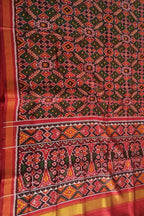 Multicolor Semi Patan Patola Handloom Pure Silk Saree - Luxurion World