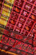 Elegant Maroon Patola Handloom Silk Saree: A Timeless Classic - Luxurion World
