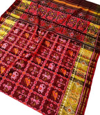 Elegant Maroon Patola Handloom Silk Saree: A Timeless Classic - Luxurion World