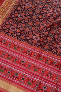 Elegant Maroon Patola Handloom Silk Saree: A Timeless Classic - Luxurion World
