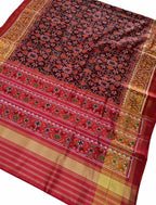 Elegant Maroon Patola Handloom Silk Saree: A Timeless Classic - Luxurion World