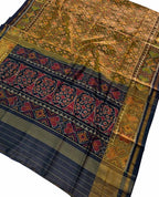 Exquisite Green Handloom Patola Single Ikat Pure Silk Saree - Luxurion World