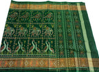 Exquisite Green Handloom Patola Single Ikat Pure Silk Saree - Luxurion World