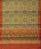 Stunning Multicolor Patola Handloom Tissue Silk Ikat Saree - Luxurion World