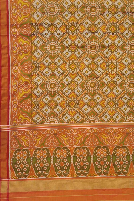 Vibrant Multicolor Patola Handloom Pure Tissue Silk Ikat Saree