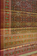 Vibrant Multicolor Patola Handloom Tissue Silk Ikat Saree - Luxurion World