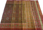 Vibrant Multicolor Patola Handloom Tissue Silk Ikat Saree - Luxurion World