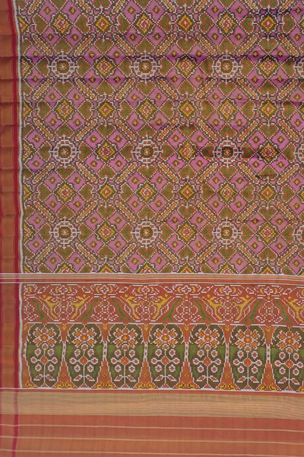 Vibrant Multicolor Patola Handloom Pure Tissue Silk Saree - Luxurion World