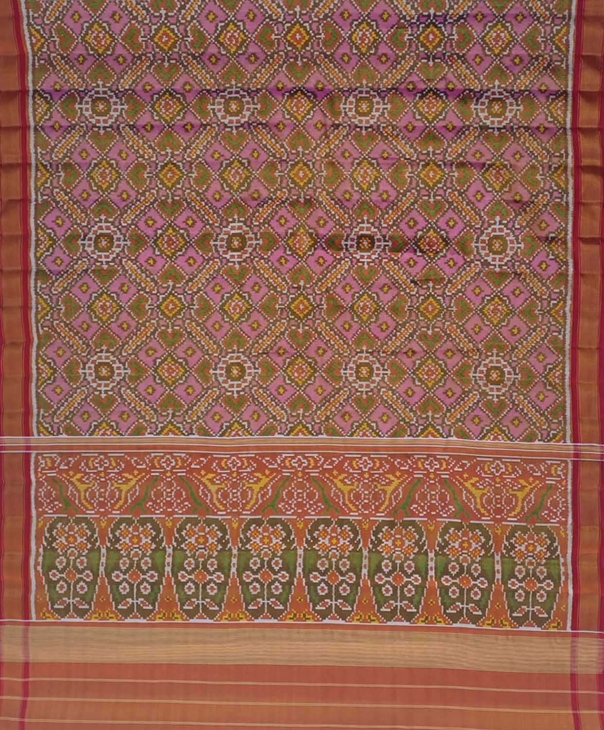 Vibrant Multicolor Patola Handloom Pure Tissue Silk Saree - Luxurion World