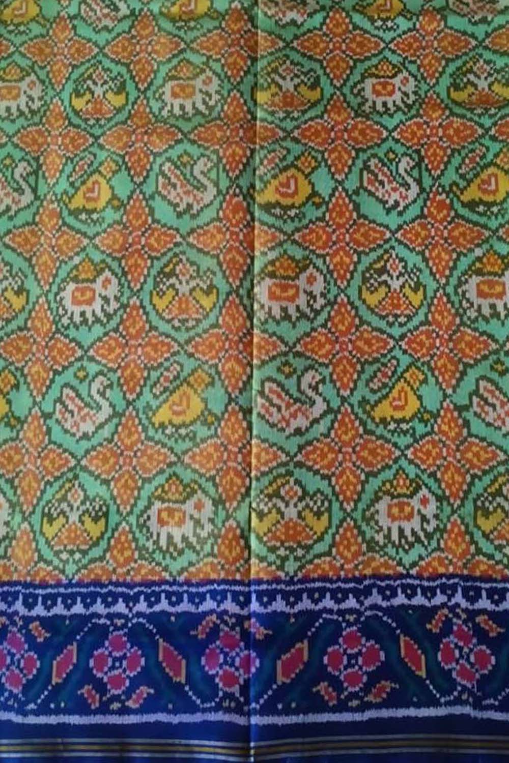 Exquisite Multicolor Semi Patan Patola Handloom Pure Silk Saree - Luxurion World