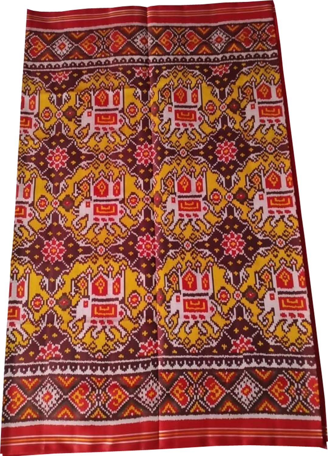 Exquisite Multicolor Semi Patan Patola Handloom Pure Silk Saree - Luxurion World