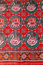 Exquisite Multicolor Semi Patan Patola Handloom Pure Silk Saree - Luxurion World