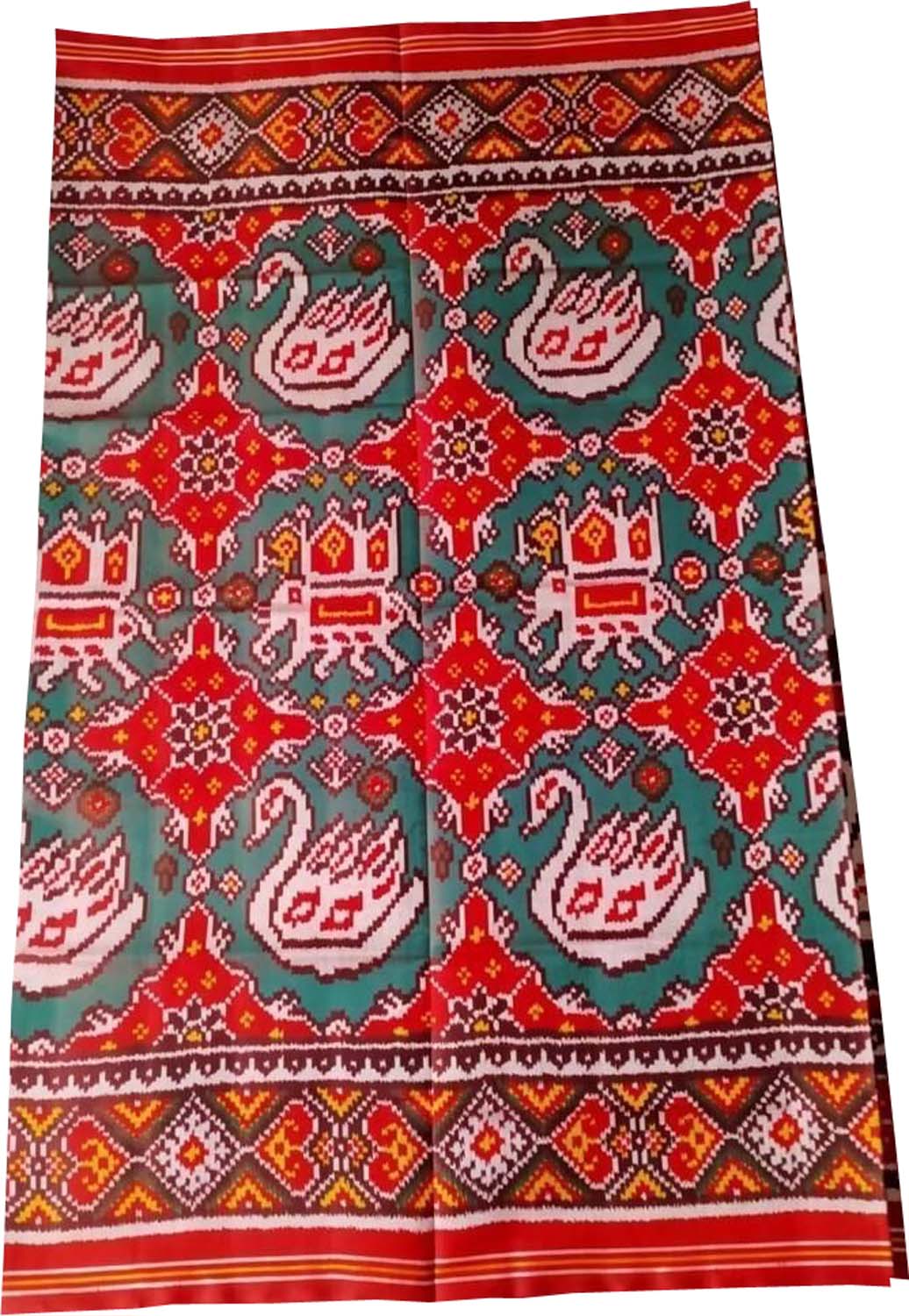 Exquisite Multicolor Semi Patan Patola Handloom Pure Silk Saree - Luxurion World