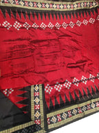 Red Handloom Sambalpuri Silk Saree - Luxurion World