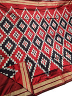 Stunning Multicolor Handloom Ikat Silk Saree - Sambalpuri Pure Elegance - Luxurion World