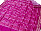 Pure Silk Sambalpuri Handloom Ikat Saree in Pink: A Timeless Classic - Luxurion World