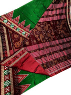 Exquisite Green Handloom Sambalpuri Silk Saree: A Timeless Elegance - Luxurion World
