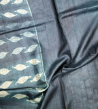 Green Shibori Tussar Silk Saree - Luxurion World