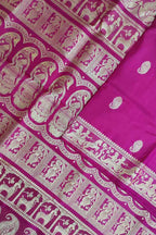 Pink Baluchari Handloom Pure Silk Saree - Luxurion World