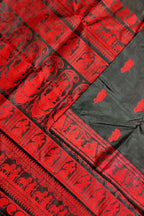 Black Baluchari Handloom Pure Silk Saree - Luxurion World