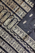 Black Baluchari Handloom Pure Silk Saree - Luxurion World