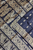 Black Baluchari Handloom Pure Silk Saree - Luxurion World