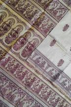 Pastel Baluchari Handloom Pure Silk Saree - Luxurion World