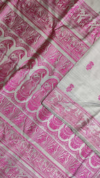 Pastel Baluchari Handloom Pure Silk Saree - Luxurion World