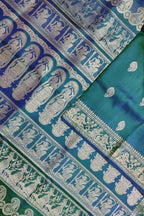 Green Baluchari Handloom Pure Silk Saree - Luxurion World