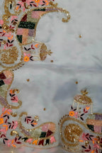 Blue Trendy Organza Cutdana And Sequins Work Saree - Luxurion World