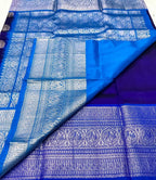 Blue Handloom Venkatgiri Pure Silk Saree - Luxurion World