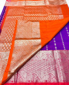 Purple Handloom Venkatgiri Pure Silk Saree - Luxurion World