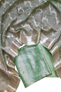Green Banarasi Tissue Silk Suit Set - Luxurion World