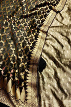 Elegant Black Banarasi Silk Suit with Georgette Dupatta - Luxurion World
