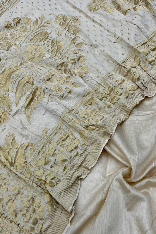Dazzling Dyeable Banarasi Moonga Silk Unstitched Suit Set - Luxurion World