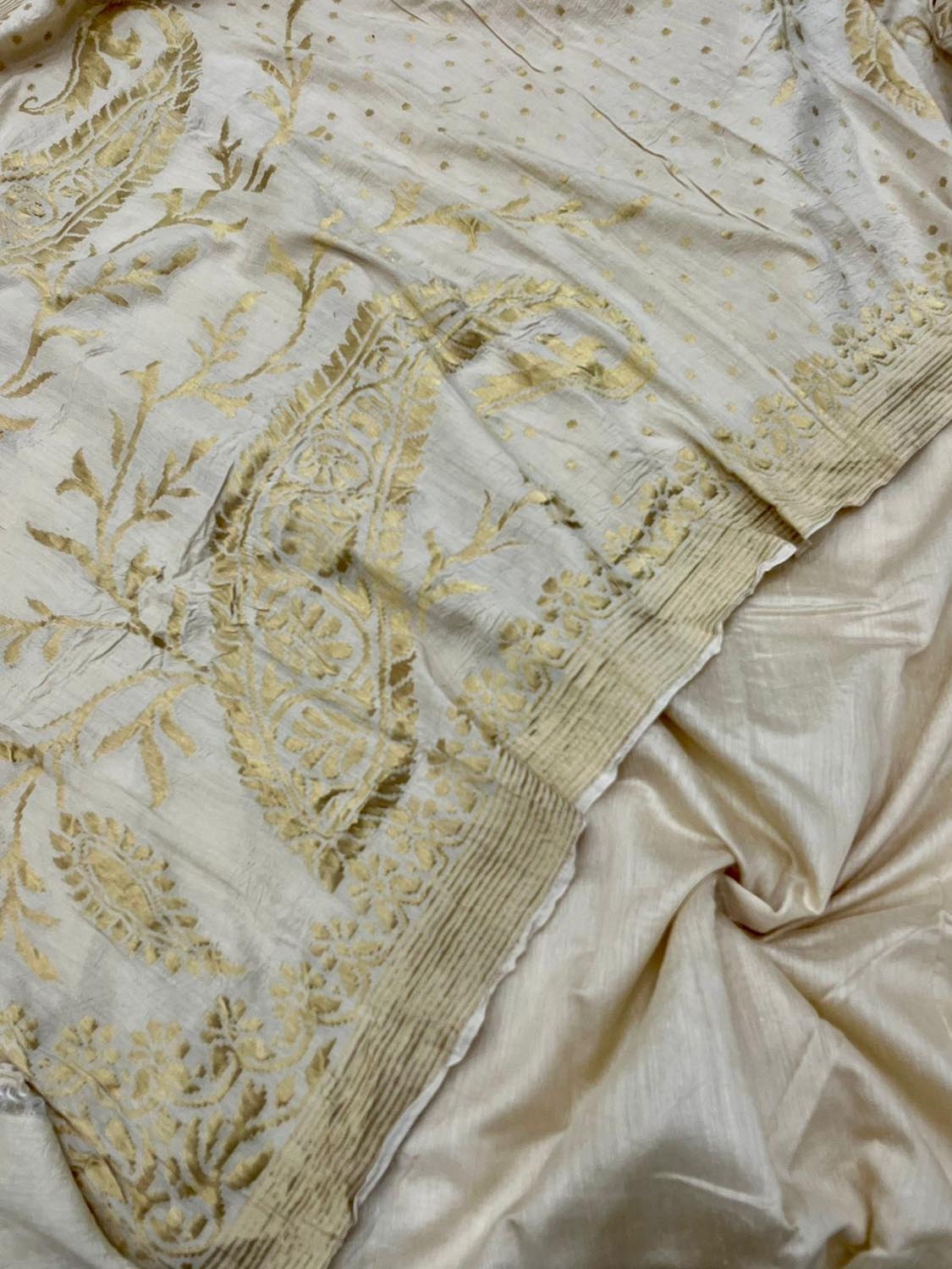 Dazzling Dyeable Banarasi Moonga Silk Unstitched Suit Set - Luxurion World