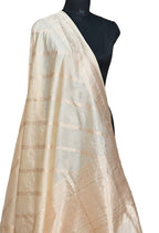 Pure Katan Silk Banarasi Handloom Suit Set in Pastel Hues - Luxurion World