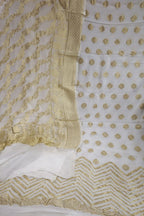 Dyeable Handloom Banarasi Georgette Two Piece Unstitched Suit Set - Luxurion World