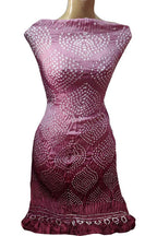 Pink Bandhani Hand Bandhej Gajji Silk Three Piece Unstitched Suit Set - Luxurion World