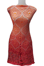 Vibrant Orange Bandhani Hand Bandhej Gajji Silk 3-Piece Unstitched Suit Set - Luxurion World