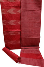 Elegant Red Bhagalpur Cotton Silk Suit Set - Luxurion World