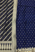 Blue Gota Patti Work Banarasi Dola Silk Suit - Luxurion World
