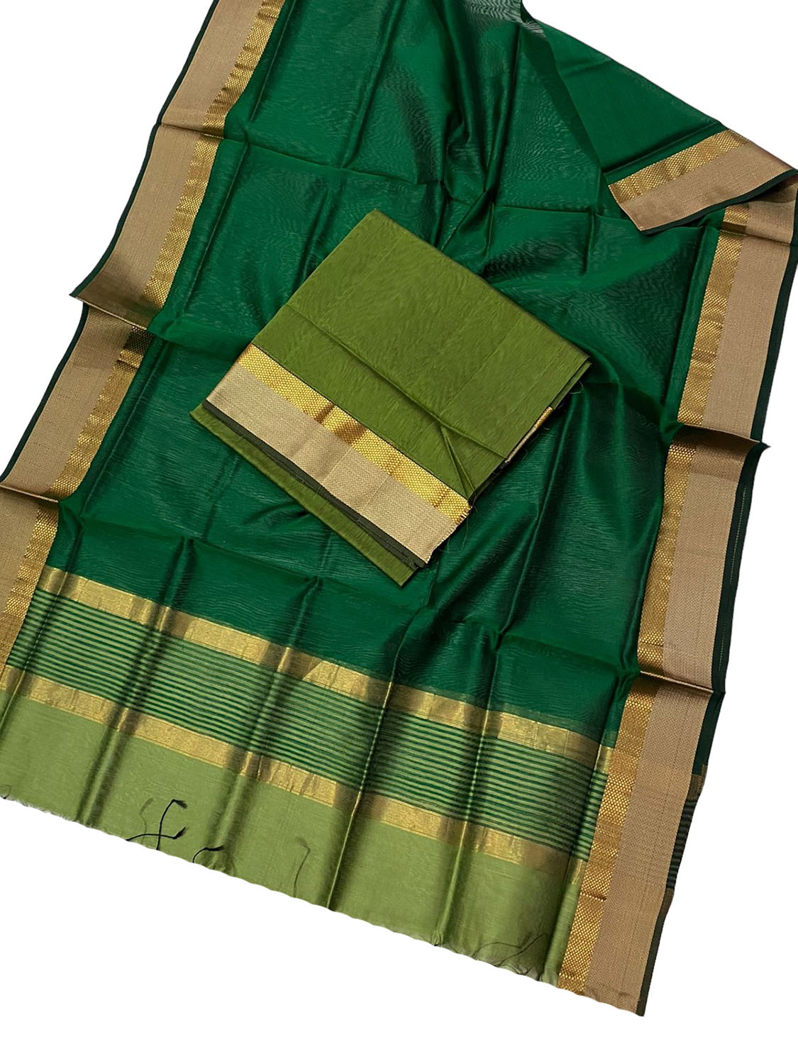Get the Latest Green Maheshwari Handloom Suit Set Online - Shop Now! - Luxurion World