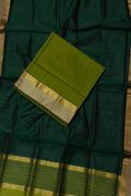 Get Stylish with Green Maheshwari Cotton Silk Suit Set - Shop Now! - Luxurion World