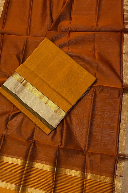 Shop Yellow Maheshwari Cotton Silk Suit Set - Handloom Two Piece