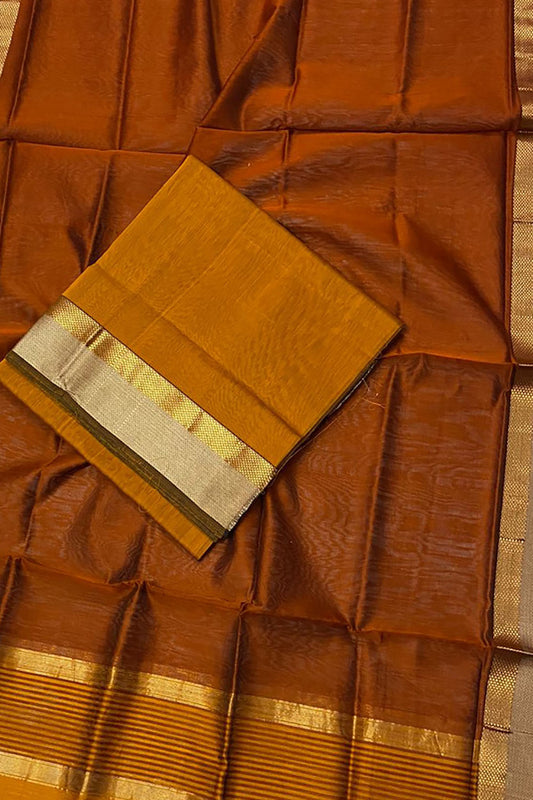 Shop Yellow Maheshwari Cotton Silk Suit Set - Handloom Two Piece - Luxurion World