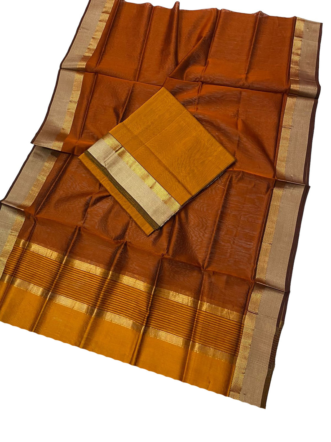 Shop Yellow Maheshwari Cotton Silk Suit Set - Handloom Two Piece