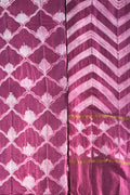 Chic Purple Shibori Cotton Silk Suit Set: Unstitched & Trendy - Luxurion World